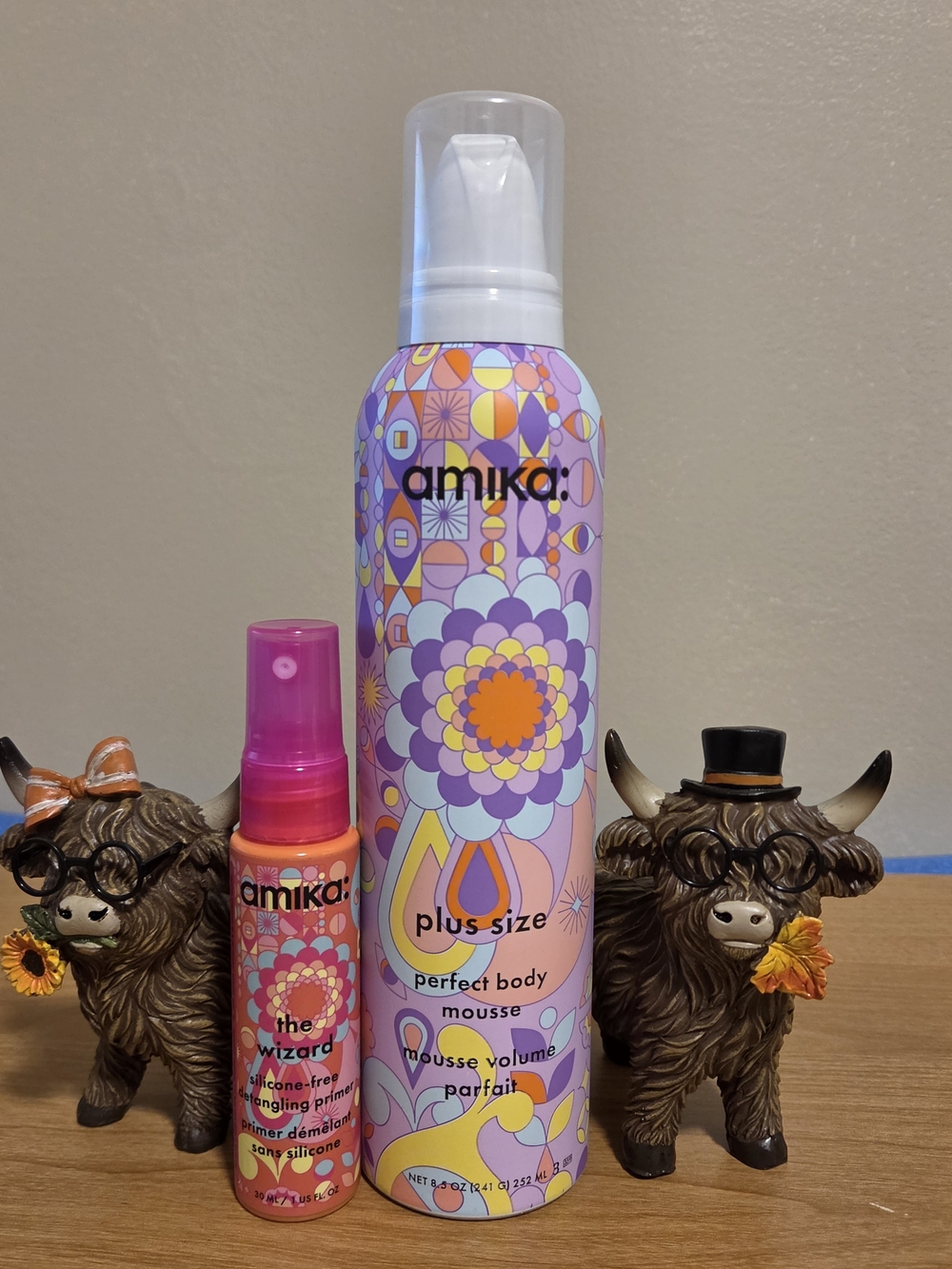 amika Plus Size Mousse & Amika Travel Size The Wizard.